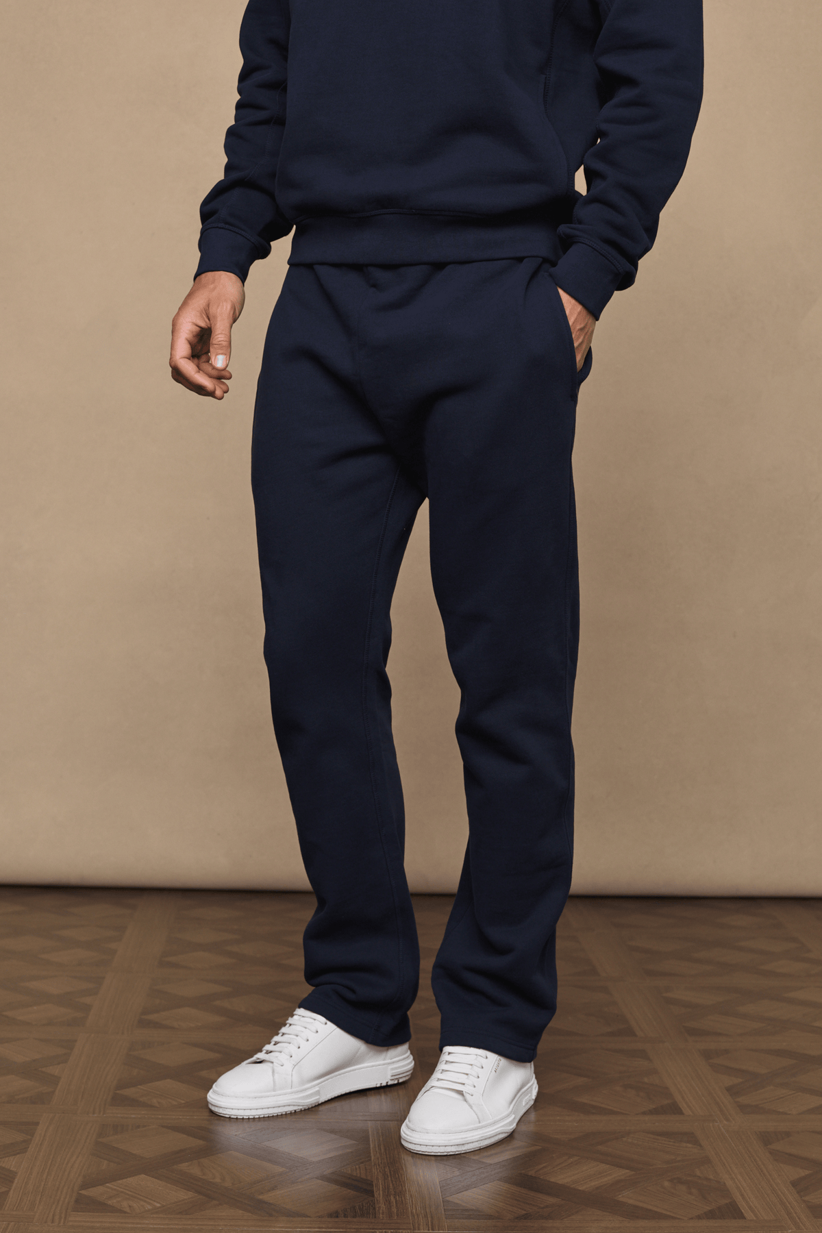 Axel joggingbroek met rechte pijpen - Donkerblauw