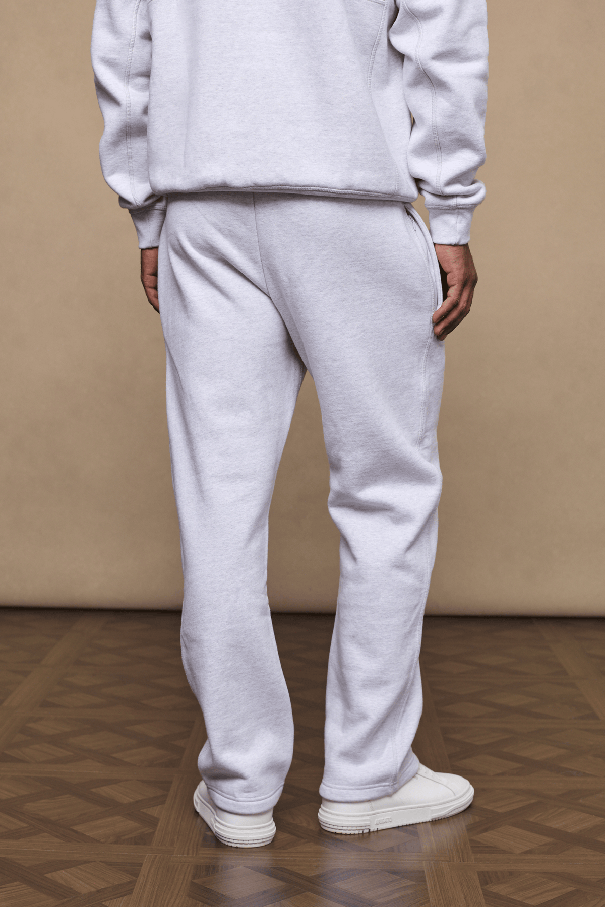 Axel Straight Leg Jogger - Stone Marl