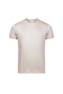 Luxe gemerceriseerd T-shirt - Beige