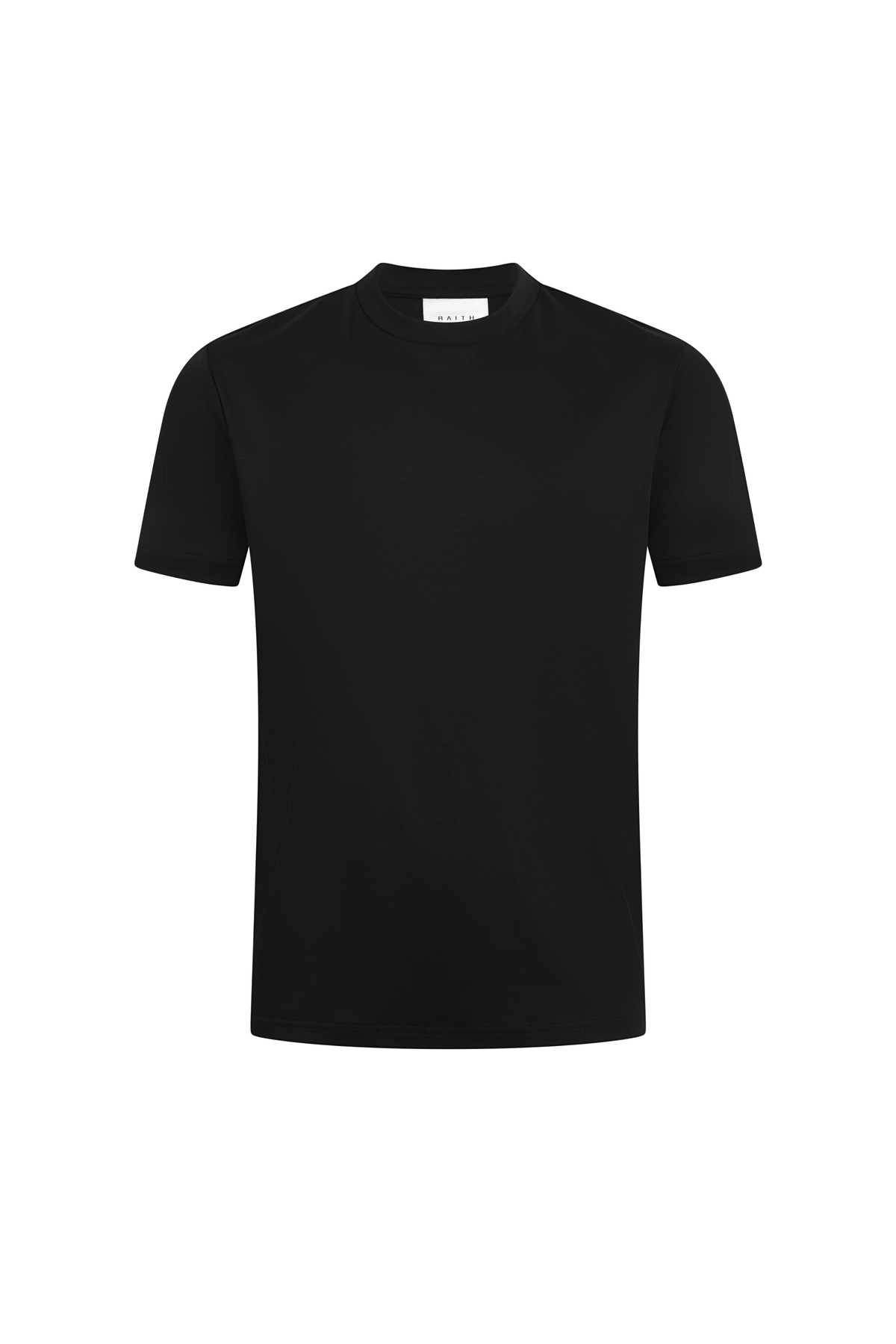 Luxe gemerceriseerd T-shirt - Zwart