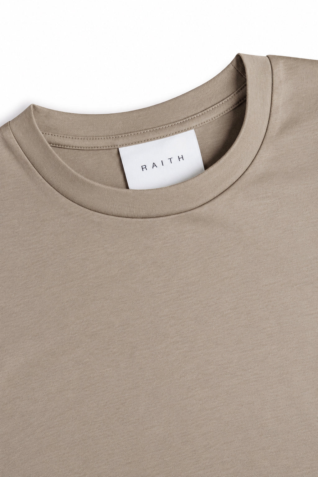 Luxe gemerceriseerd T-shirt - Donker saliegroen