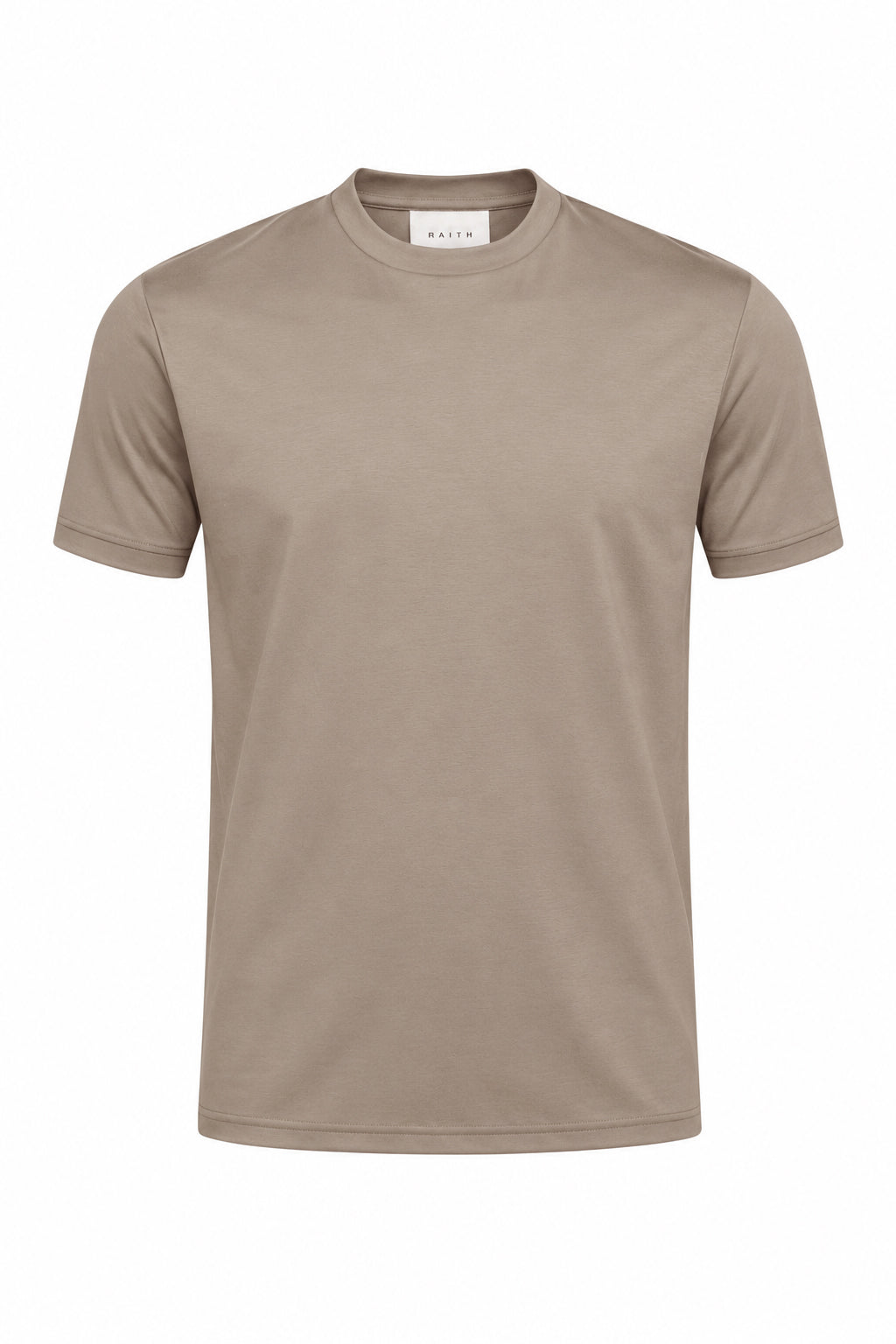 Luxe gemerceriseerd T-shirt - Donker saliegroen