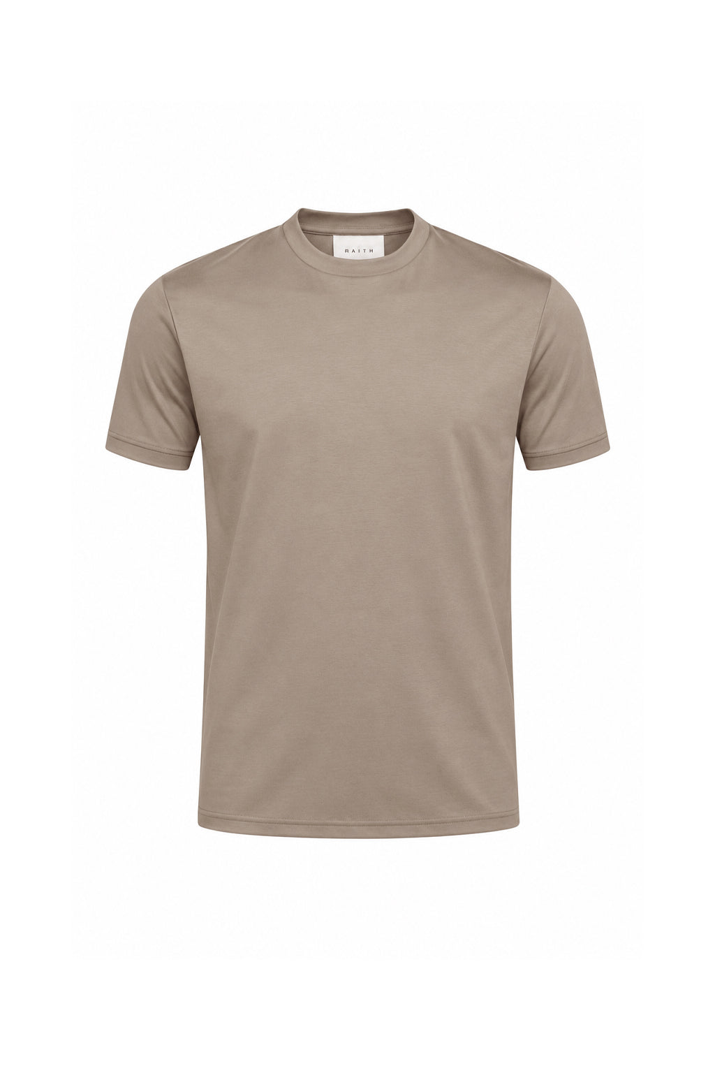 Luxe gemerceriseerd T-shirt - Donker saliegroen
