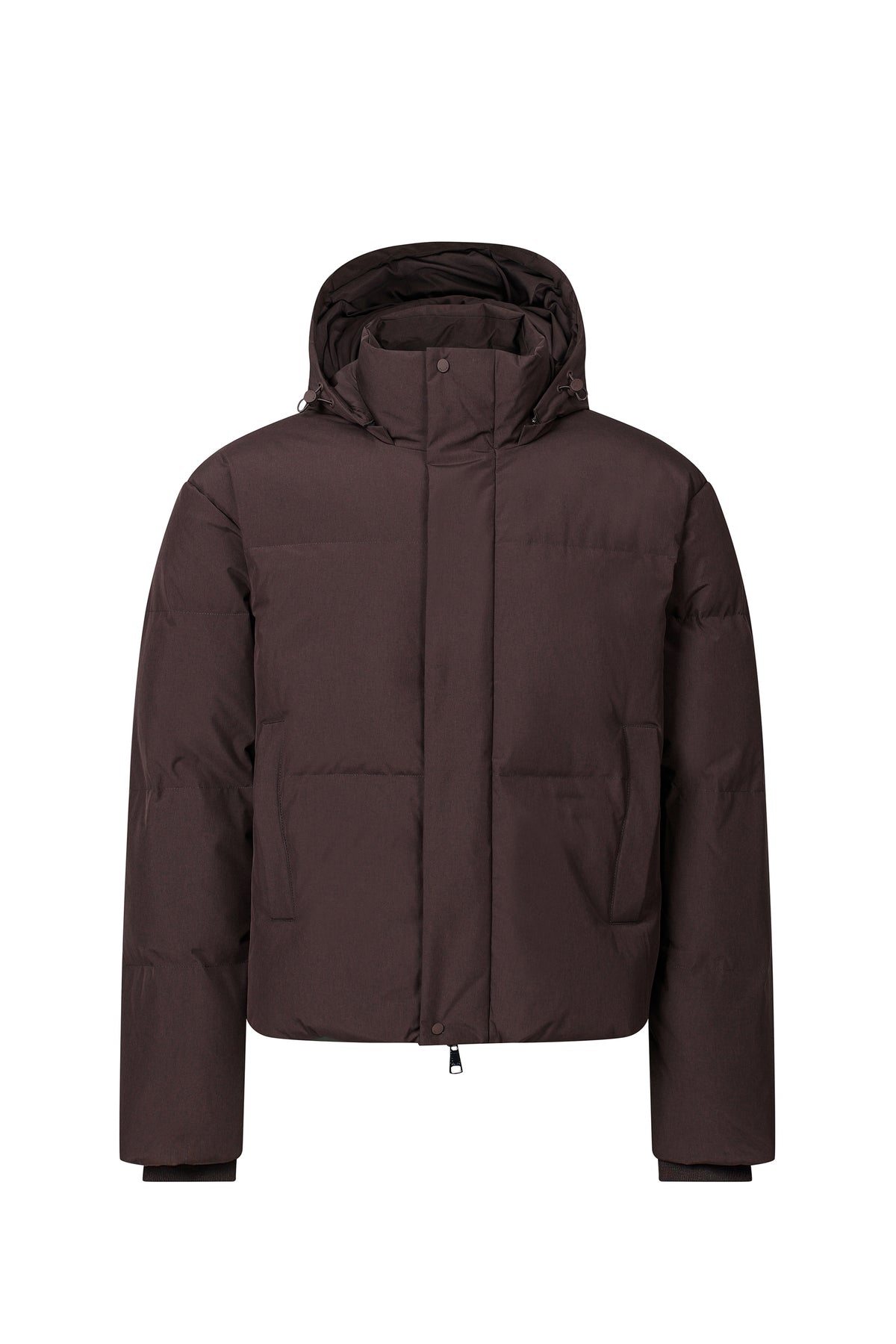 Nico Puffer Coat - Dark Brown Marl