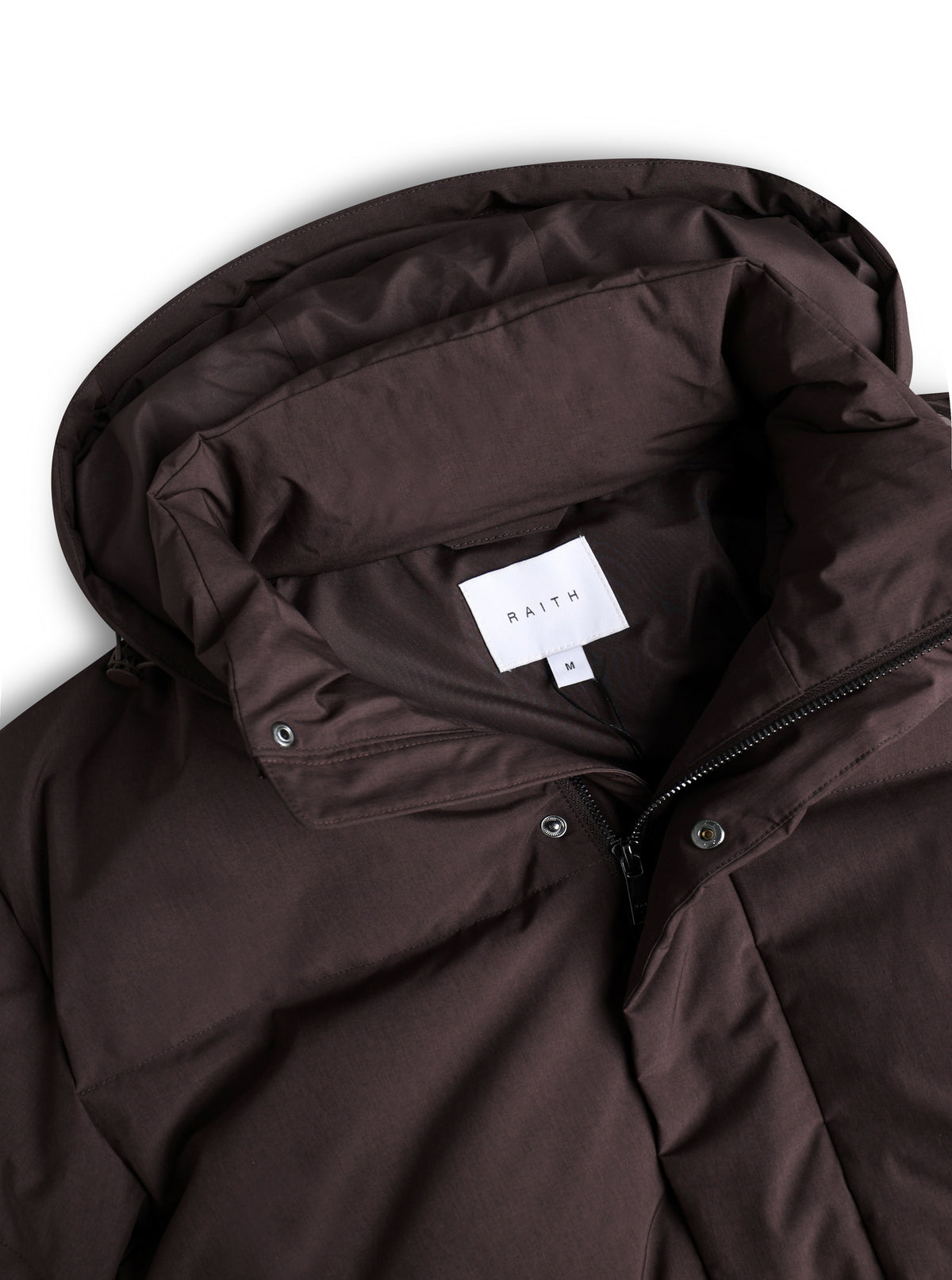 Nico Puffer Coat - Dark Brown Marl