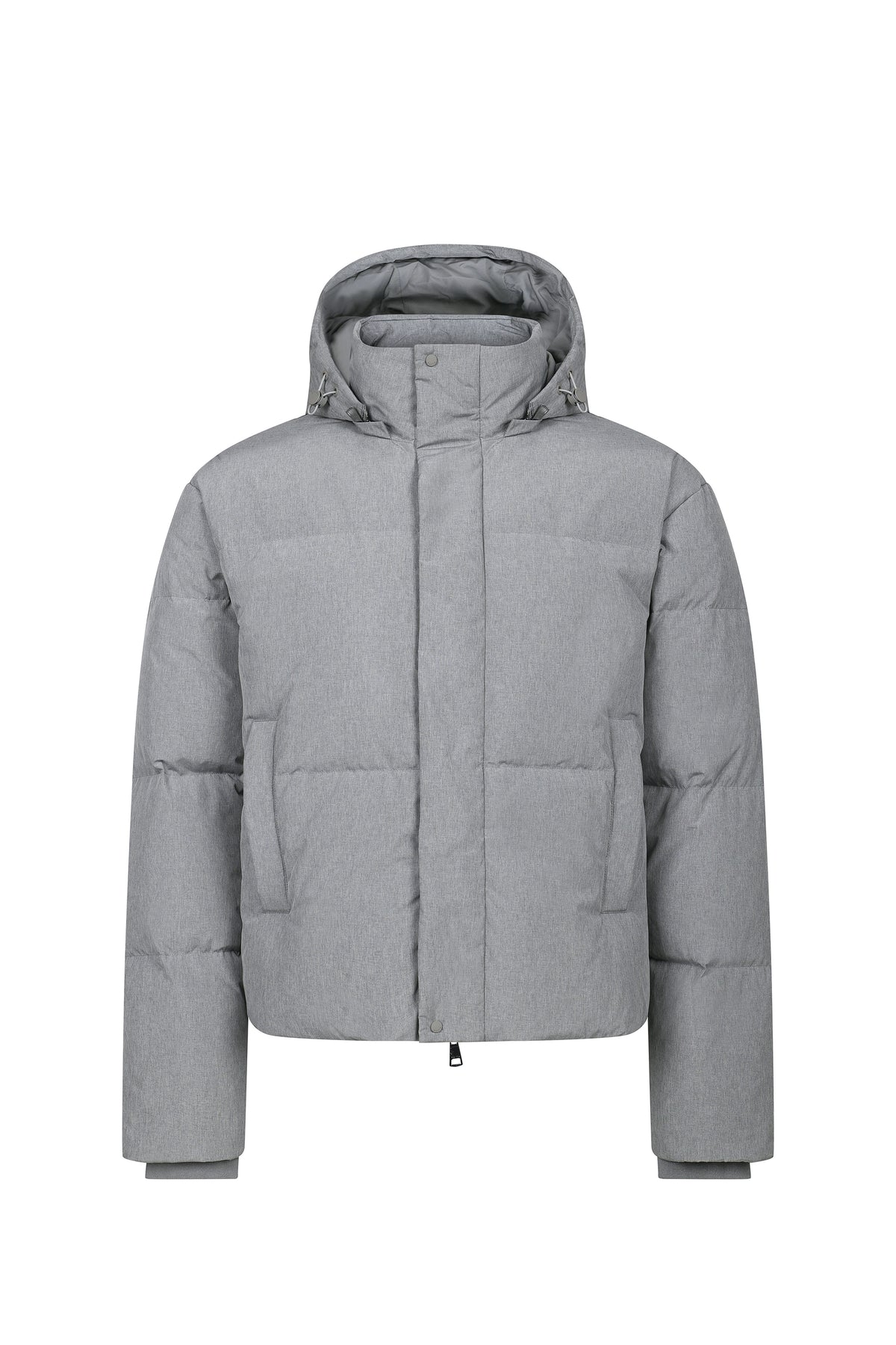 Nico Puffer Coat - Grey Marl