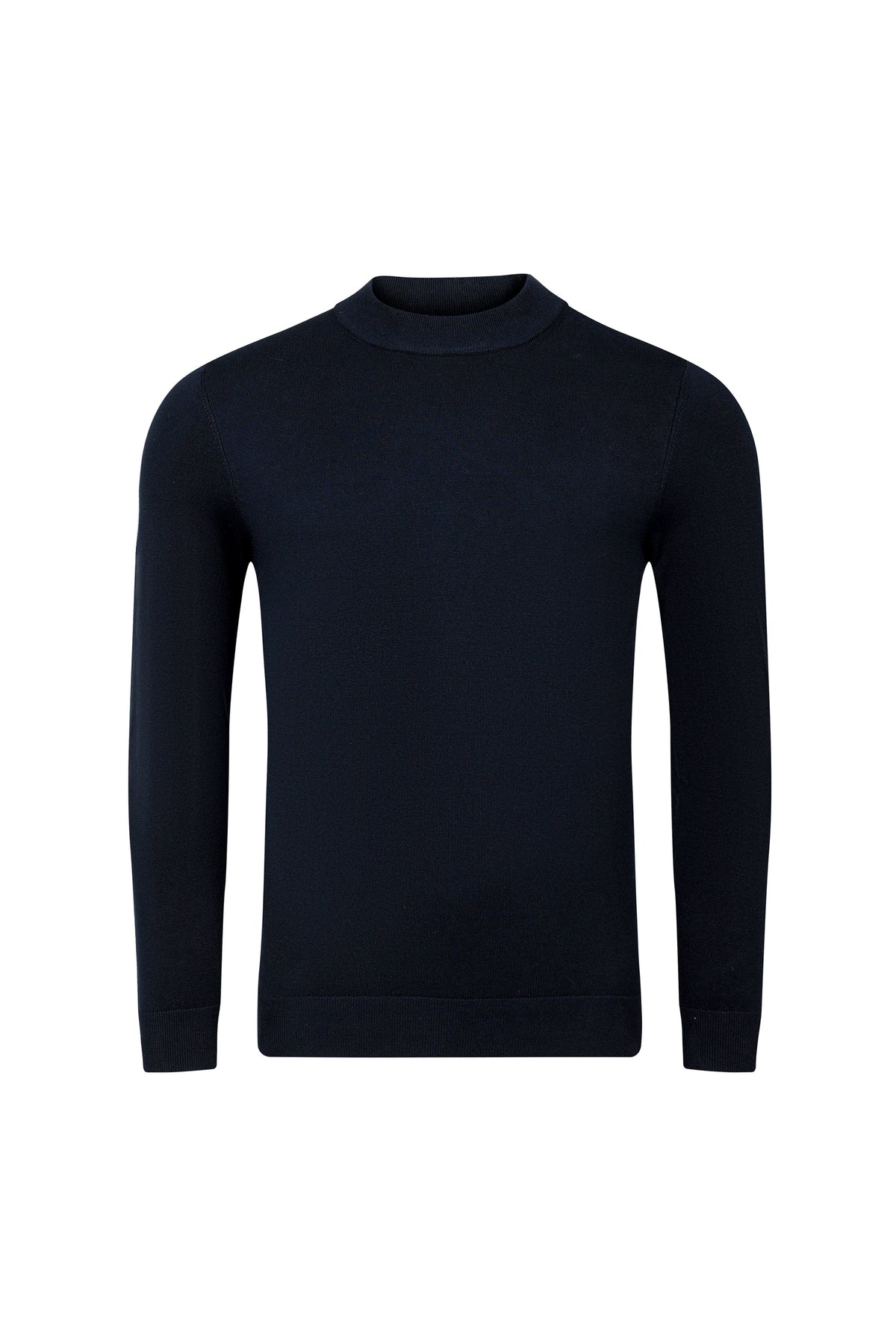 Noah lichtgewicht trui met ronde hals - marineblauw