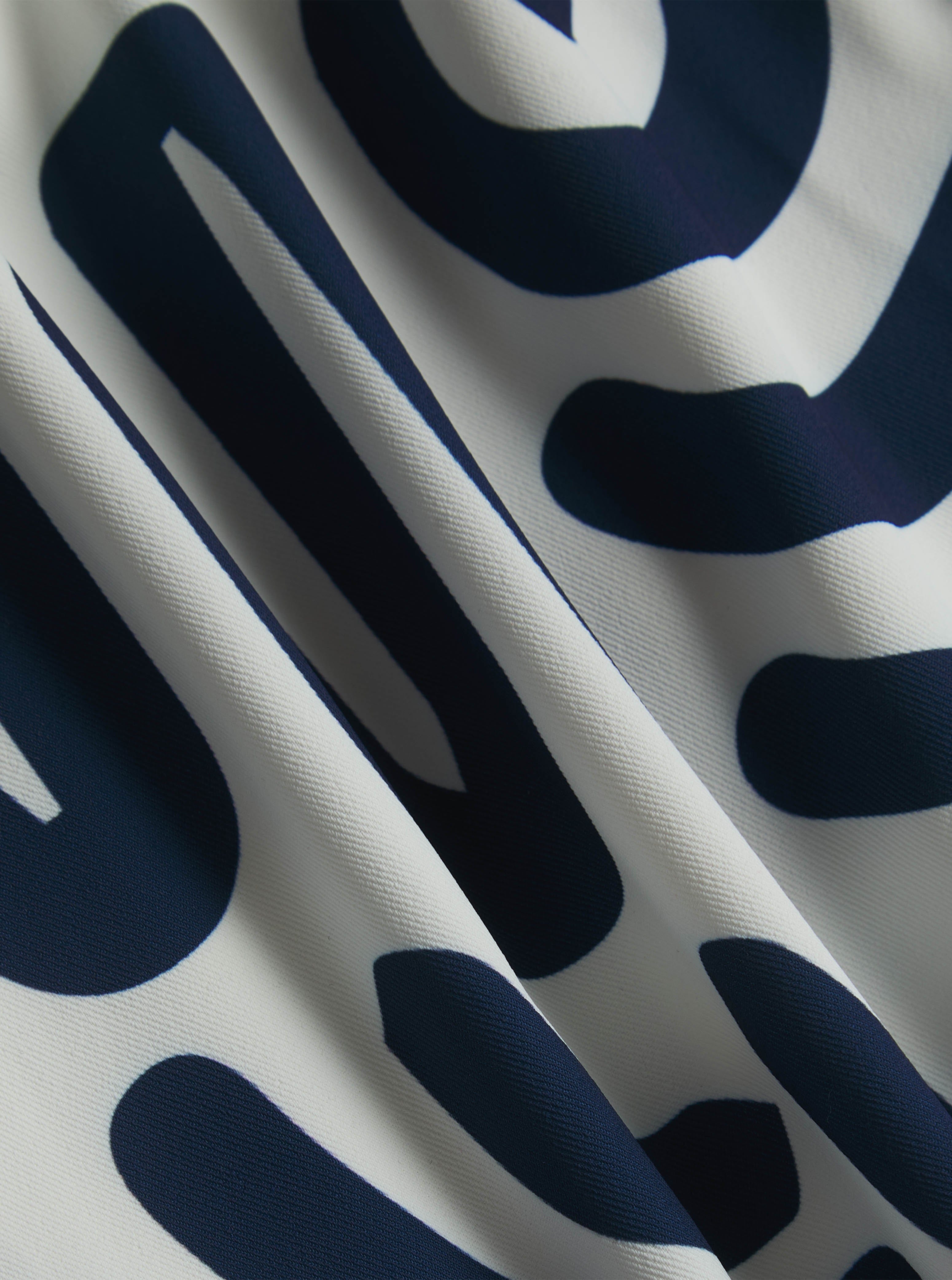 Azzurre Art zwembroek - Blauw/Wit