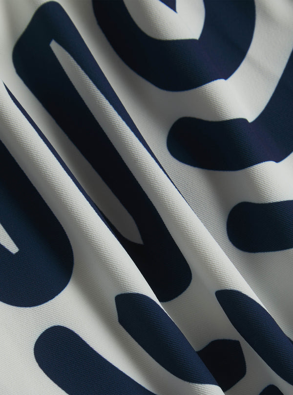 Azzurre Art zwembroek - Blauw/Wit