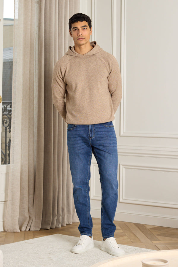 Louis Tapered Straight Leg Stretch Denim - Gewassen Indigo 