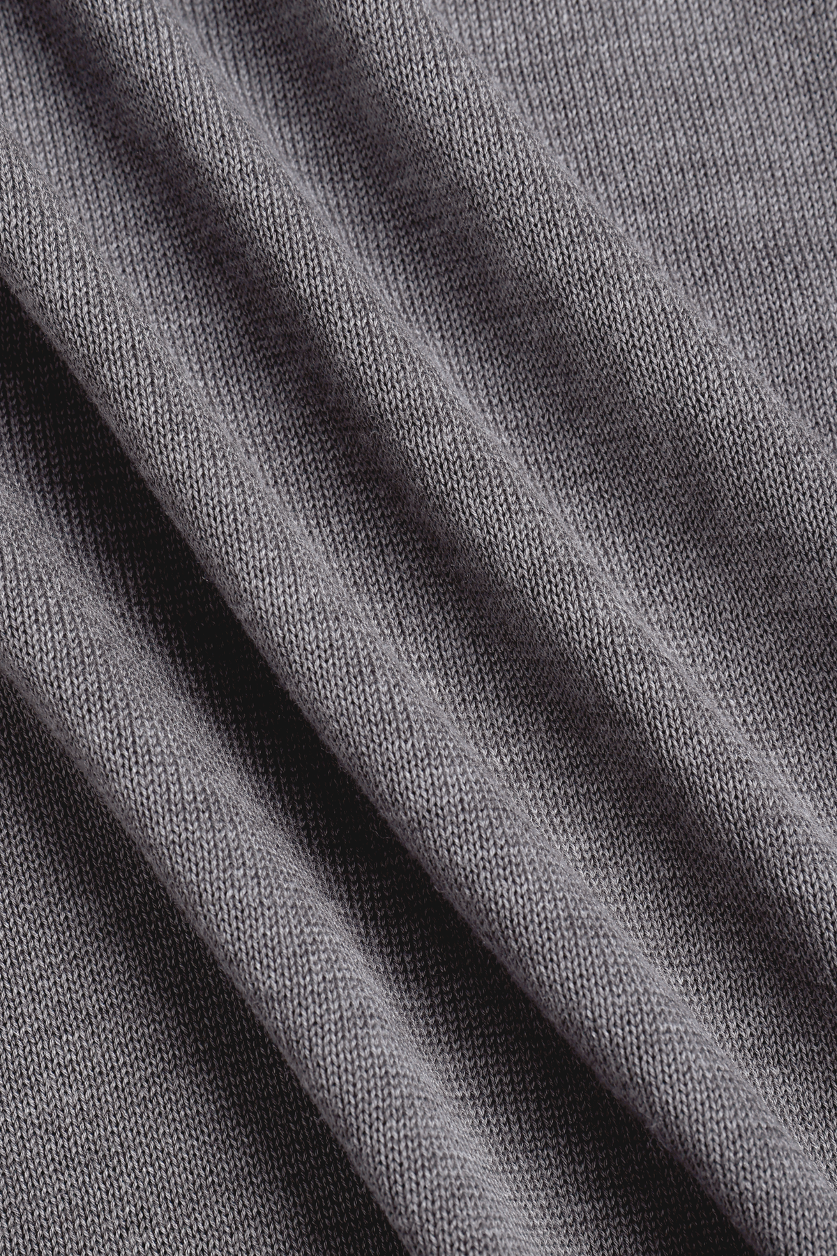 Riera Knit Crew Neck T-Shirt - Grey Marl