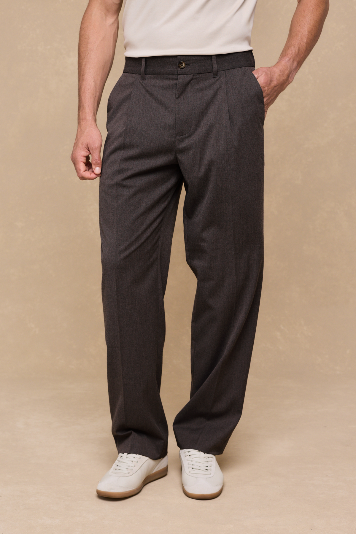 Romeo Tailored Trouser - Brown