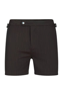 Silas Tailored Swim Short With Adjusters - Brown/Light Brown