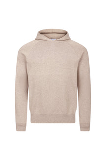 Theo Knitted Hoodie - Biscuit