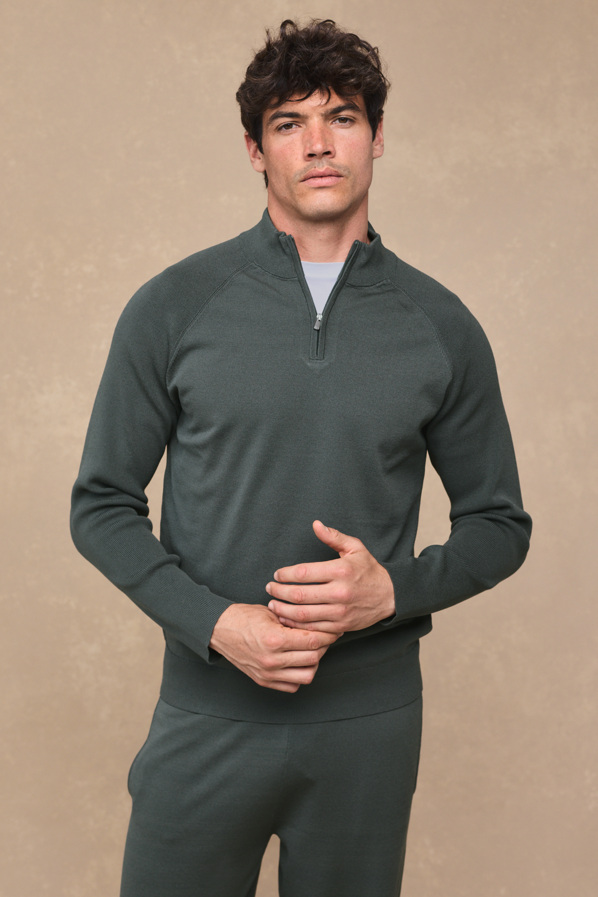 Viggo Jersey Knit Jumper - Sage