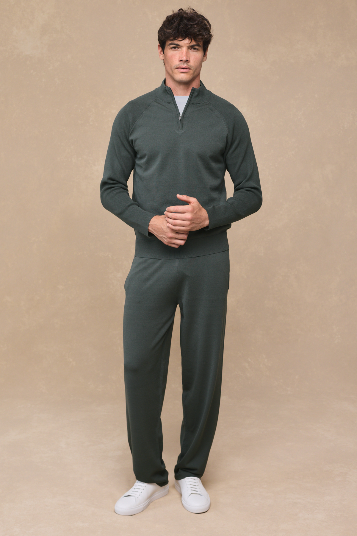 Viggo Jersey Knit Jumper - Sage