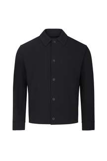 Julien Relaxed Panelled Jacket - Black